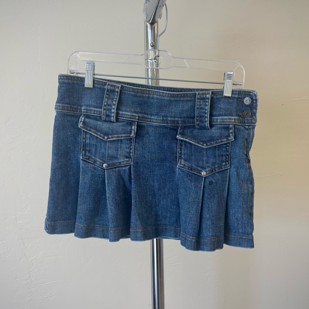 Juicy Couture Blue Denim Mini Skirt